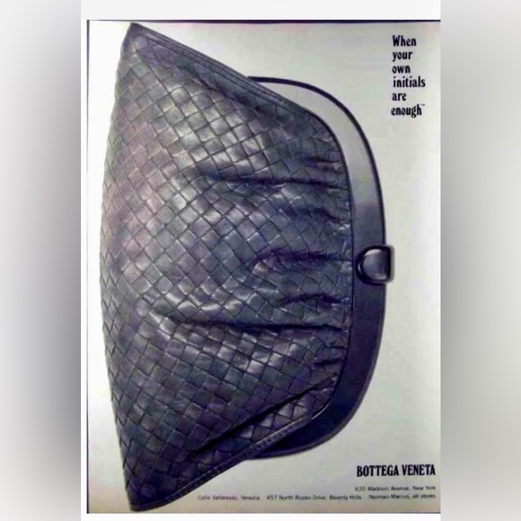 BOTTEGA VENETA Vintage 80’s Intrecciato  Leather Clutch with Lucite frame - Picture 2 of 9